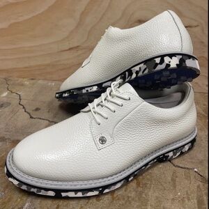 G/FORE Men's White leather, Camo sole Gallivanter Size 12